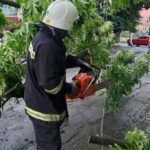 Наслідки негоди на Вінничині ліквідовували рятувальники