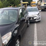У Вінниці 25-річна водійка спричинила аварію, у якій зіштовхнулось чотири іномарки