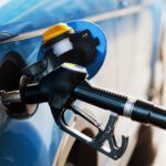 fill up fuel at gas station