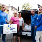 Мешканці зруйнованих сіл на Київщині отримали продовольчі набори, які їм передала Вінниця