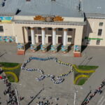 Біля Будинку офіцерів у Вінниці організували патріотичний флешмоб