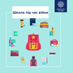 У патрульній поліції розповіли, що повинно бути в наплічнику школяра