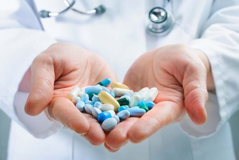 Taking medicine