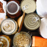 Close,Up,Of,Non-perishable,Food,,Canned,Goods,And,Toilet,Paper.