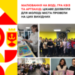 Цікаве дозвілля для молоді міста провели на цих вихідних: що було цікавого?