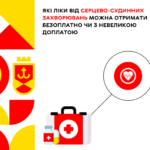 Які ліки від серцево-судинних захворювань можна отримати безоплатно чи з частковою доплатою?