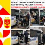 Понад сім тисяч виїздів на рік: Як у Вінниці працює Служба перевезення для людей на візках