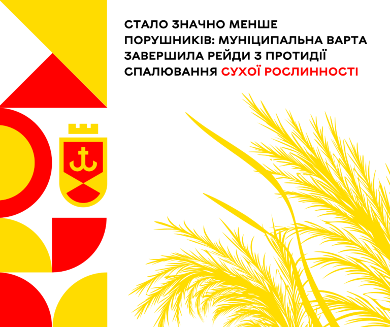 Стало значно менше порушників Муніципальна варта завершила рейди з протидії спалювання сухої рослинності