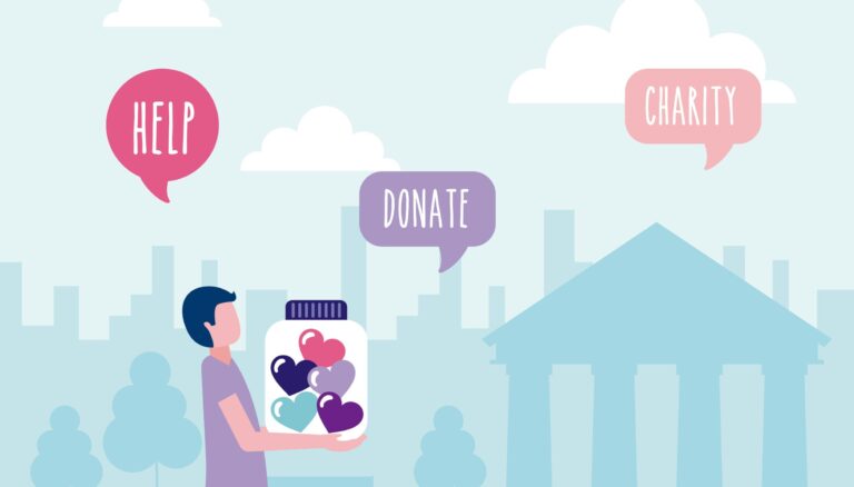 volunteers help work