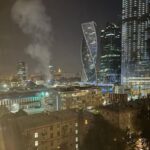 Москву атакували безпілотниками. Руйнування – на території московського «Екпоцентру»