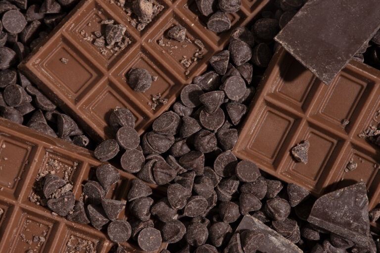 top-view-chocolate-tablets-and-chips