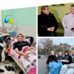 Департамент соцполітики, працівники і підопічні Терцентру передали військовим, які лікуються в медзакладах Вінниці, смак