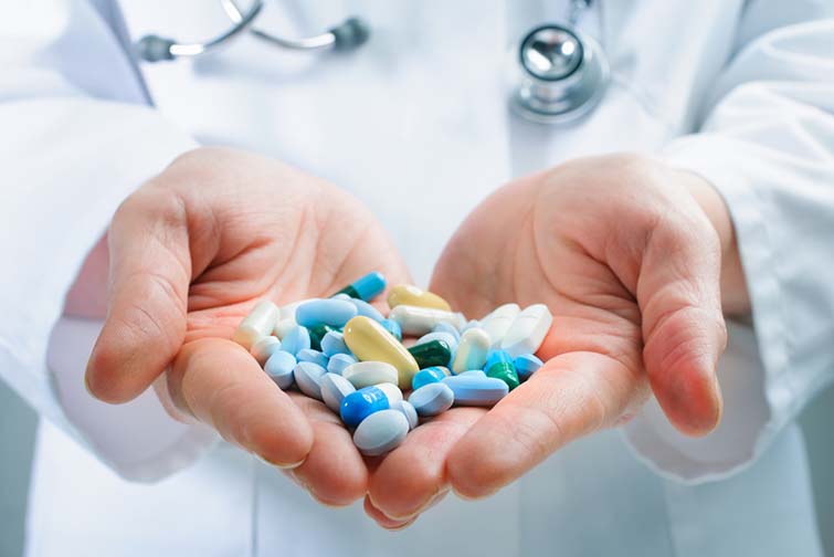 Taking medicine