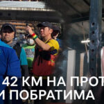 Військовий на протезі пробіг 42 км, щоб допомогти зібрати побратиму гроші на лікування