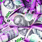 Banknotes of five hundred Ukrainian hryvnia of new design