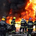 На Вінниччині виникла пожежа на об'єкті інфраструктури внаслідок влучання ворожого безпілотника