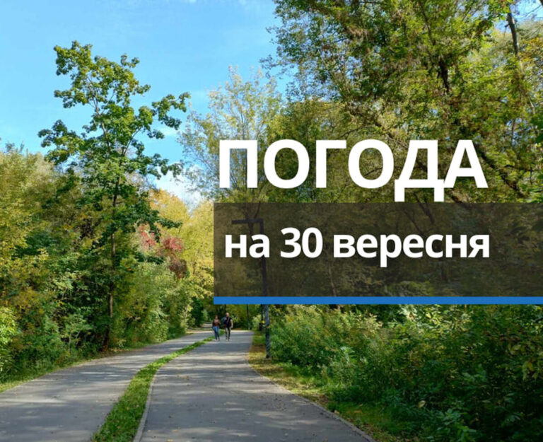 Погода 30 вересня у Вінниці та Вінницькій області: прогноз синоптиків