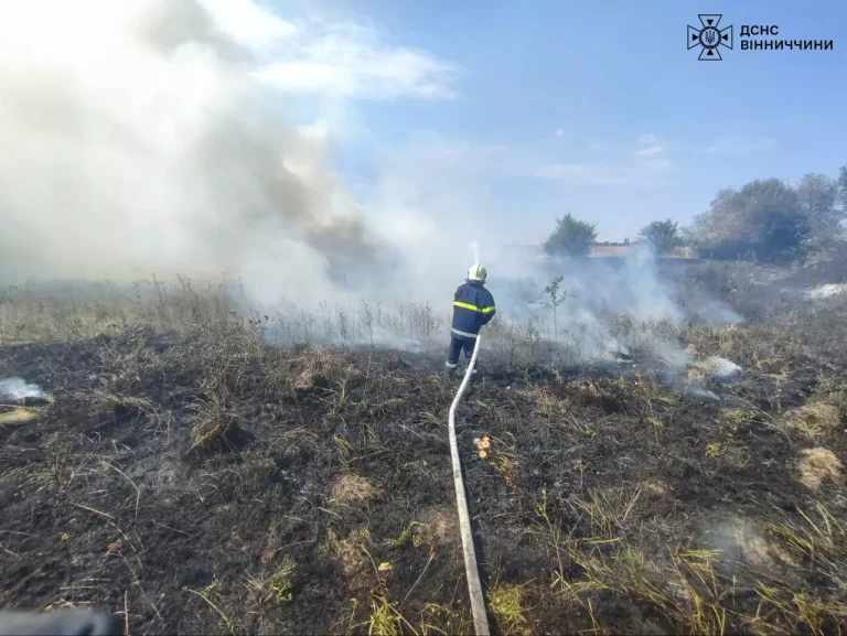 Рятувальники бють на сполох: на Вінниччині минулої доби погасили 32 пожежі