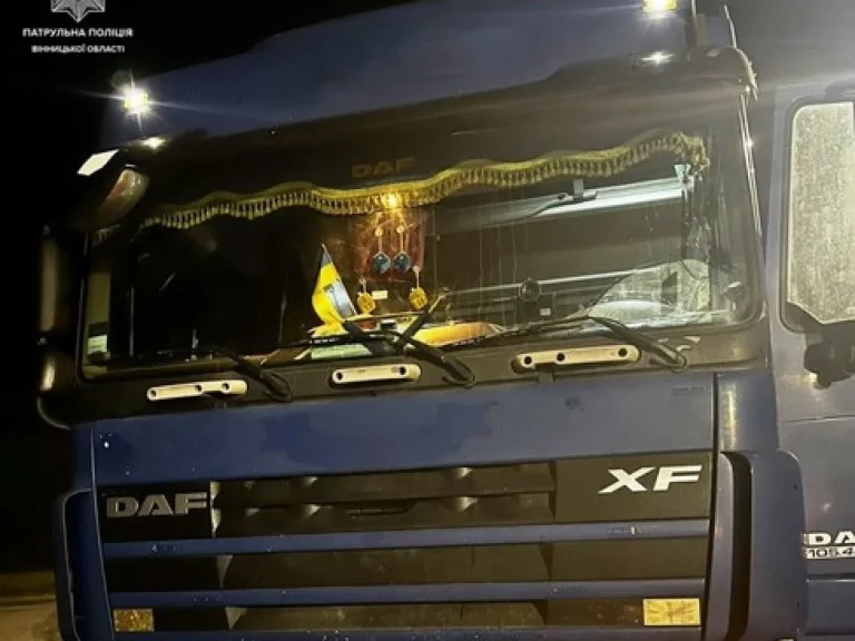 У 15 разів перевищувала норма алкоголю: у Вінницькій області зупинили водія вантажівки