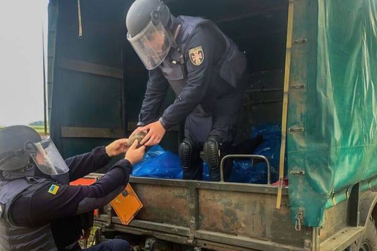 На Вінниччині сапери знищили снаряд часів Другої світової (фото)