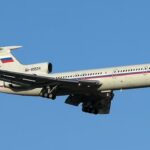 У ГУР повідомили, що в росії згорів важливий військово-транспортний літак Ту-134