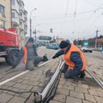 У Вінниці майстри показали, як ремонтують трамвайну колію всього за 20 хвили
