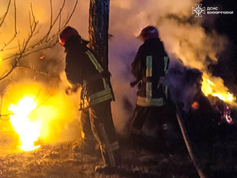 Серія пожеж на Вінниччині: постраждав 53-річний чоловік