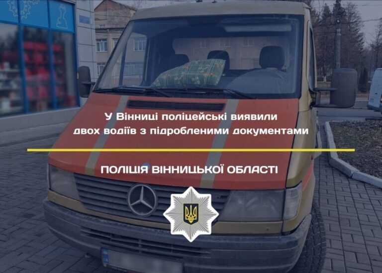 У Вінниці зупинили двох водіїв з підробленими документами