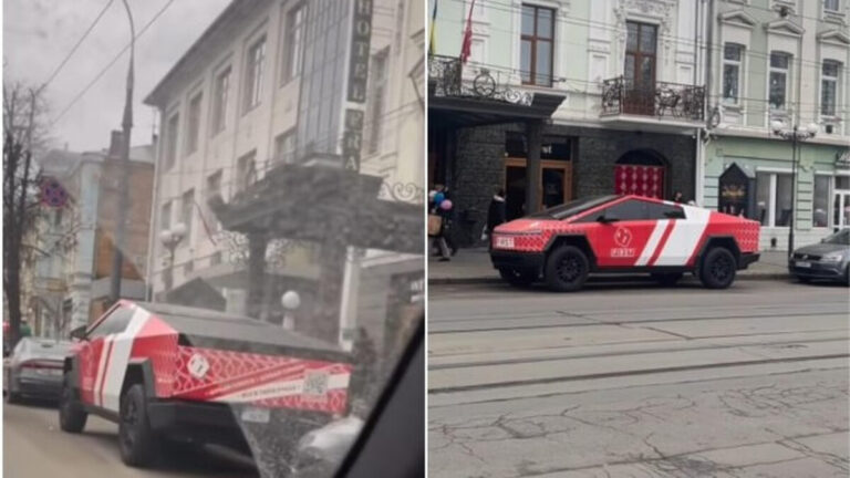 Tesla Cybertruck встановили у центрі Вінниці (ФОТО)