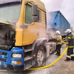 У Турбові на території машинобудівного заводу горіла вантажівка