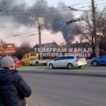 У Вінниці на Тяжилові потужна пожежа: густий дим видно з відстані