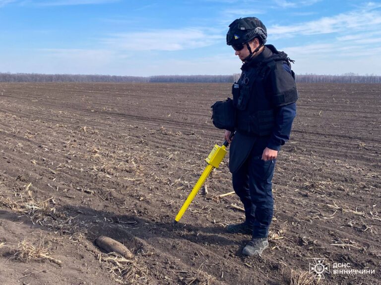На Вінниччині сапери знищили артилерійські снаряди часів Другої світової війни