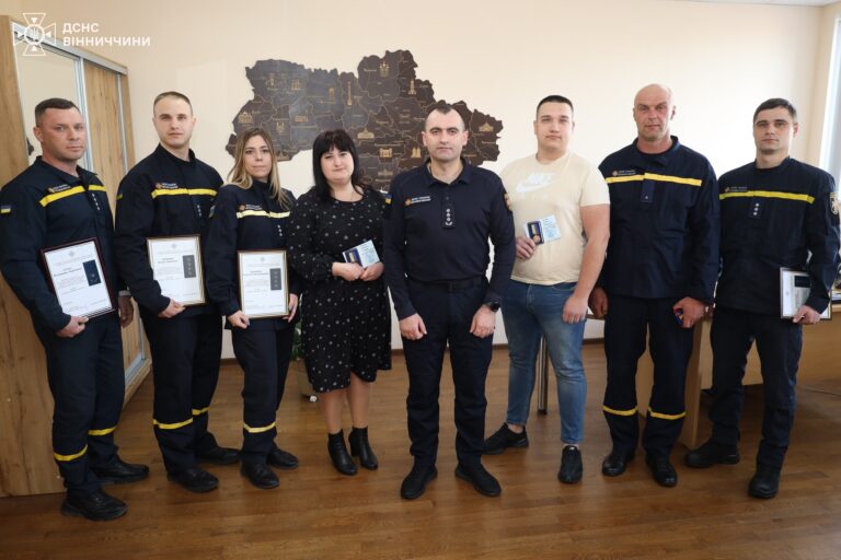 У Вінниці відзначили людей, які проявили героїзм, рятуючи людські життя