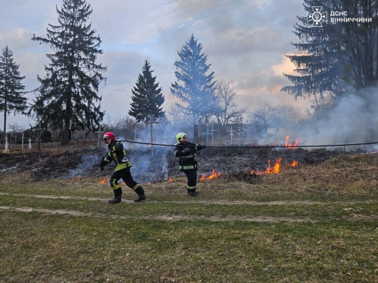 На Вінниччині 74-річний чоловік постраждав під час спалювання сухостою