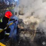 У Вінниці поблизу ЖК «Авалон» загорілась автівка (ФОТО)