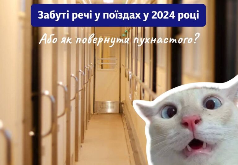 Від гаманця з $6 тис. до живого кота: що забували пасажири Укрзалізниці у 2024 році
