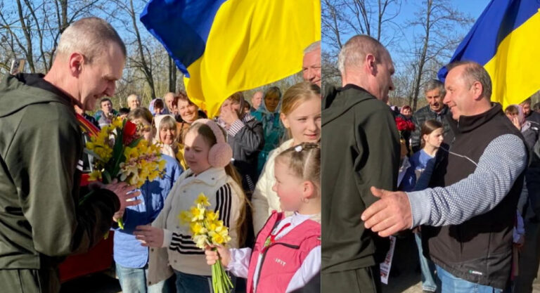 Зустрічали земляка всім селом: на Вінниччині Захисник повернувся з російського полону (ФОТО)