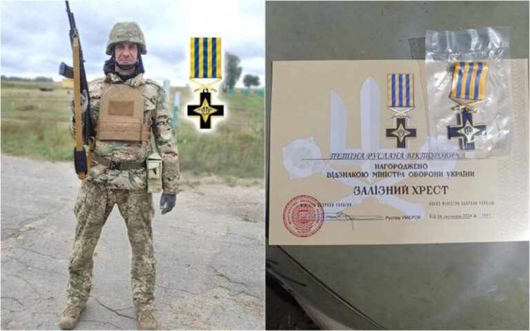 Відзнаку «Залізний хрест» отримав боєць Руслан Петін з Тульчинського району