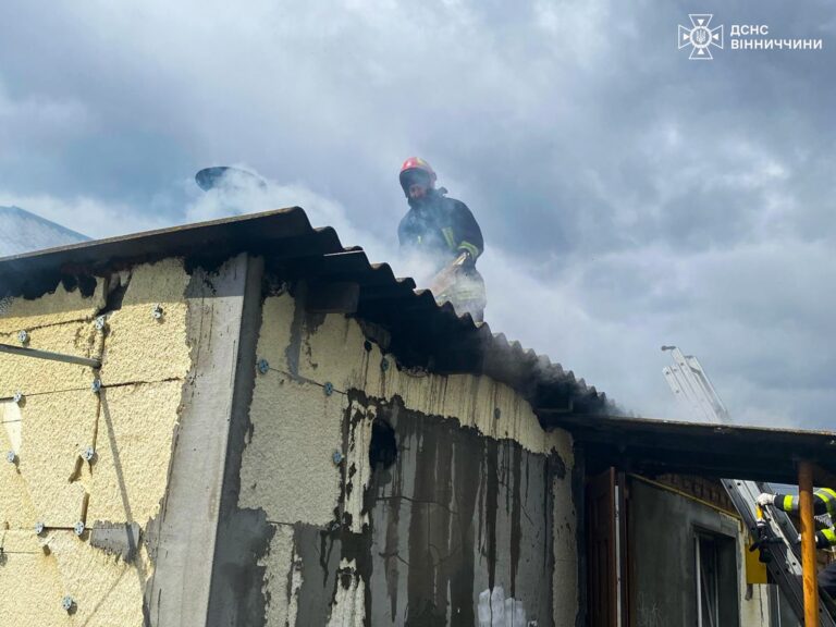 13 рятувальників гасили пожежу у будинку на околиці Вінниці
