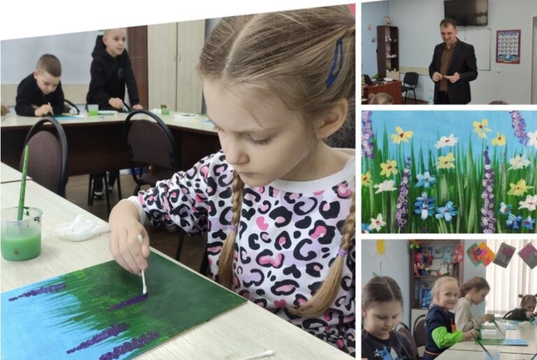 Юні вінничани створювали весняні шедеври на майстер-класі з живопису