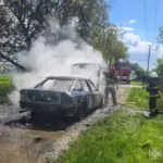 Загорілася на ходу: на Вінниччині водій встиг вистрибнути з автівки, яка палала