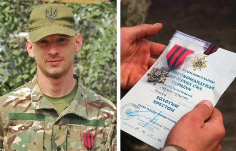 Захисник із Бершаді отримав «Золотий хрест» від головнокомандувача ЗСУ