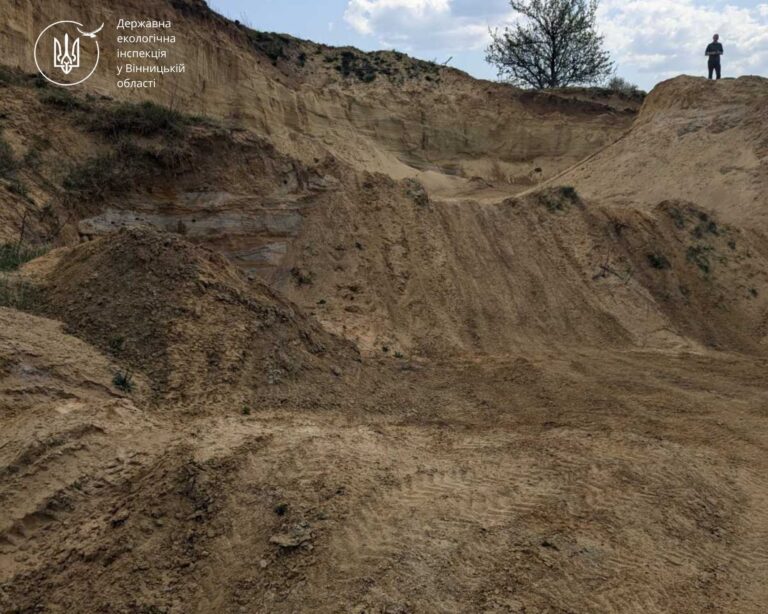 На Вінниччині виявили незаконний видобуток корисних копалин