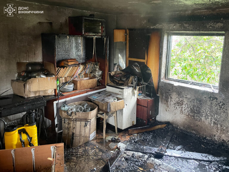 У Вінниці горів житловий будинок