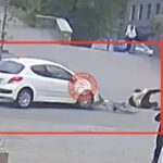 Авто збило велосипедиста у центрі Вінниці (ВІДЕО)