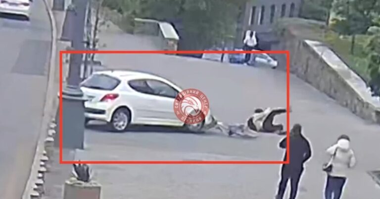 Авто збило велосипедиста у центрі Вінниці (ВІДЕО)