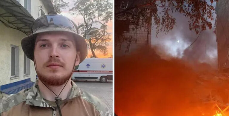 Азовець з Вінниці розбирав завали та допомагав постраждалим під час нічного обстрілу Києва (ВІДЕО)
