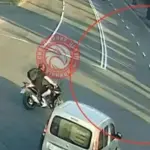 У Вінниці водій Renault зіткнувся з мотоциклістом (ВІДЕО)