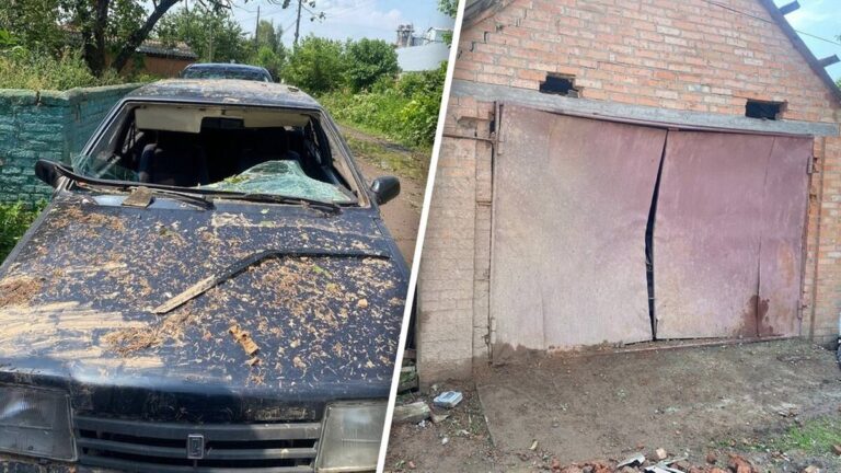 Нічний обстріл Хмільника: пошкоджені будинки й авто