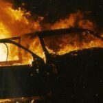У Гайсині загорівся військовий автомобіль